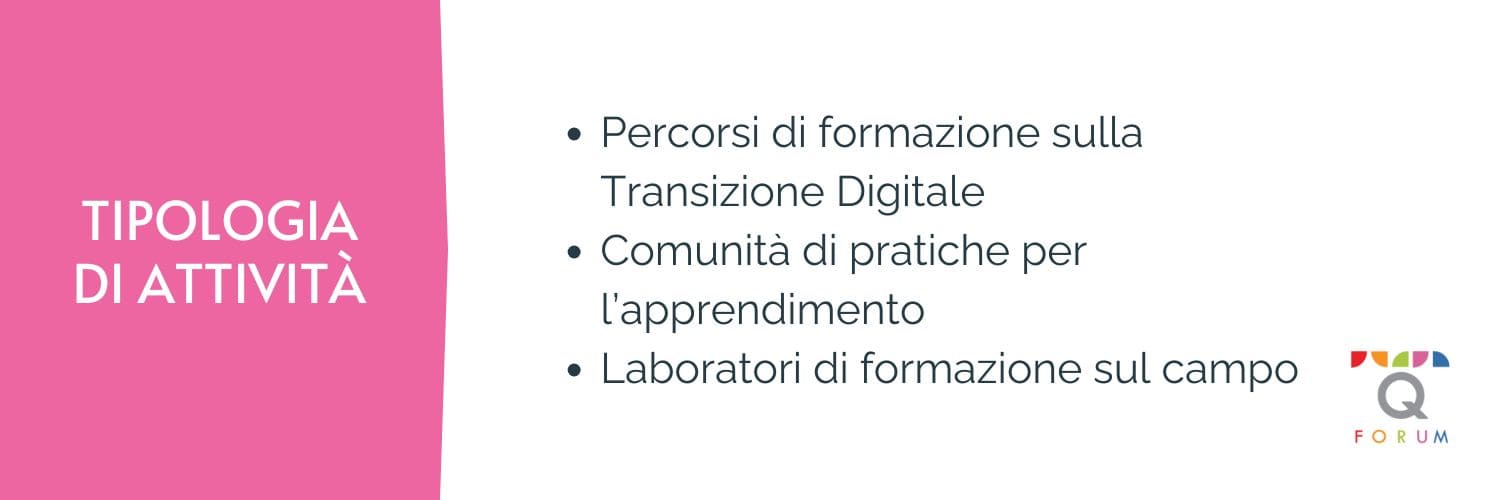 Formazione per la Transizione Digitale - Tipologia di attività